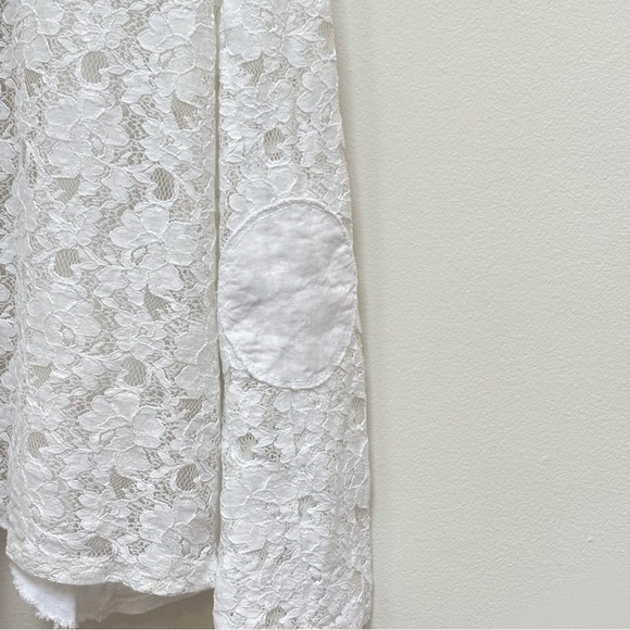 Contessa Teresa Linen and Lace Blazer Jacket Boho Shabby Chic White Small NEW - Picture 8 of 14